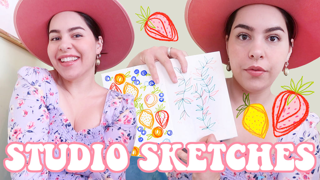 Studio Vlog: My Sketchbook Process & Illustrating in Procreate!