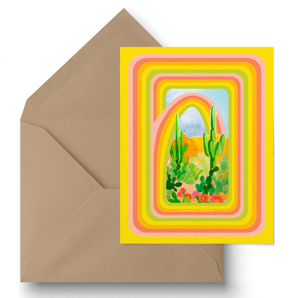 "Desert Rainbow" Greeting Card