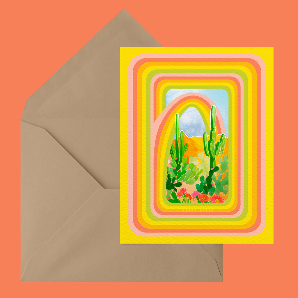 "Desert Rainbow" Greeting Card
