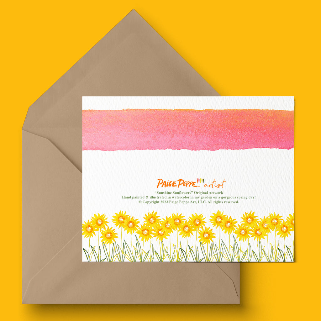 "Sunshine Sunflowers" Greeting Card