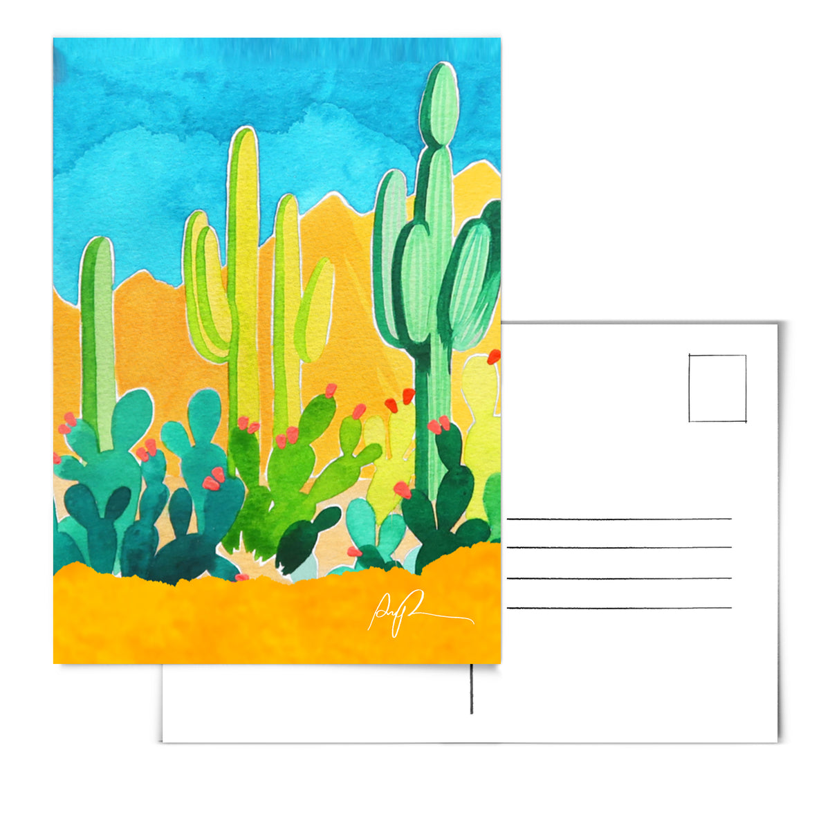 Canson Blank Watercolor Postcards - 140 lb, Pkg of 15