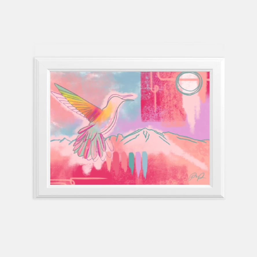 "Hummingbird Dreams" Art Print