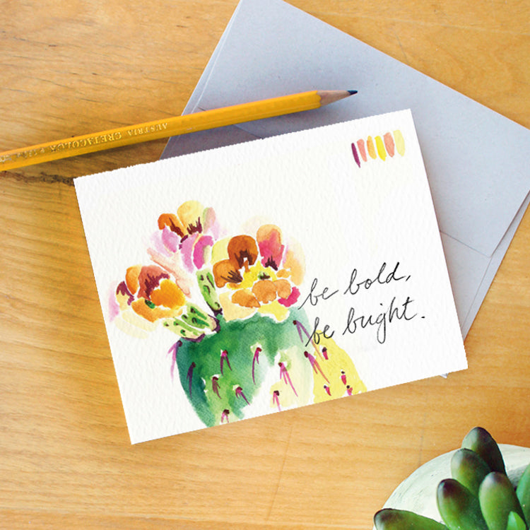 "Be Bold, Be Bright" Greeting Card