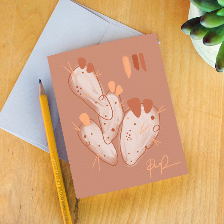 "Cactus Calm" Greeting Card