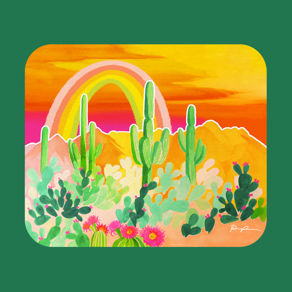 "Desert Rainbow" Rectangular Mousepad
