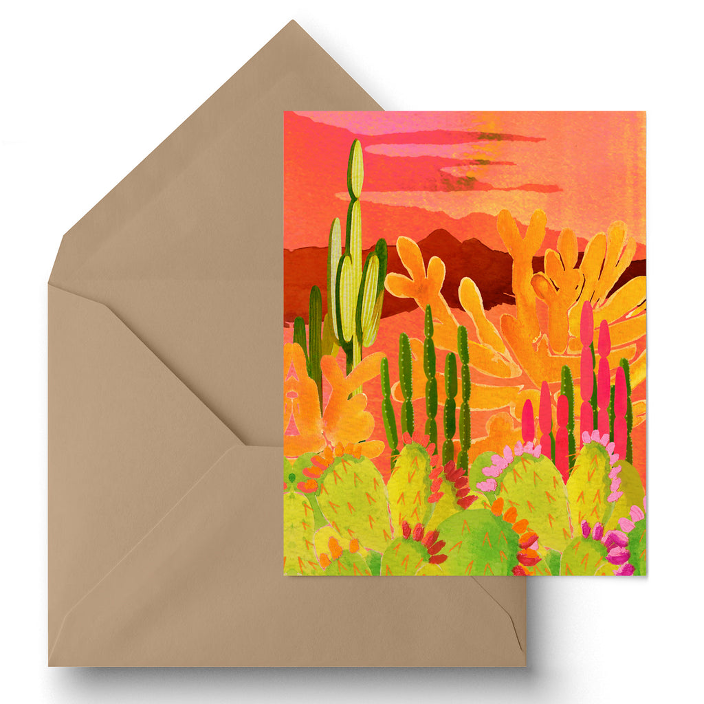 "Glowing Garden" Greeting Card