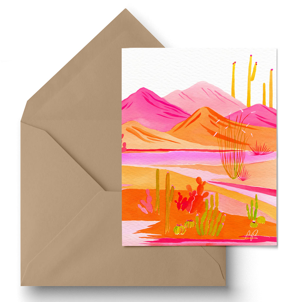 "Groovy Sunset" Greeting Card