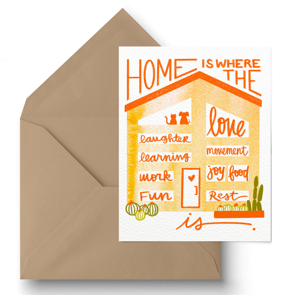 "Home Is" Greeting Card