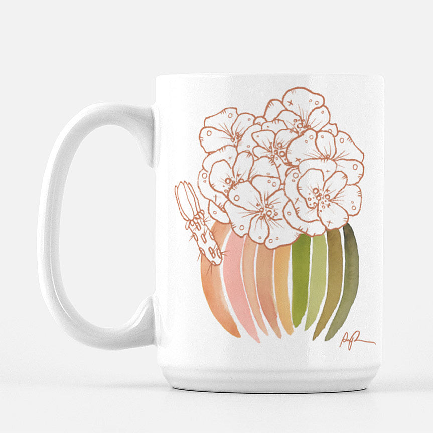 "Palette Blooms" Ceramic Mug