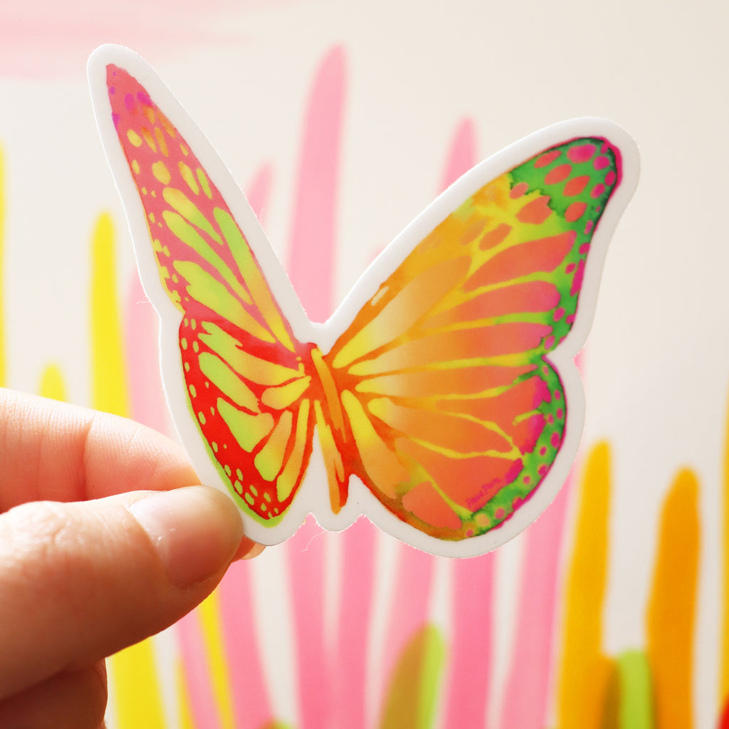 "Technicolor Butterfly" Sticker