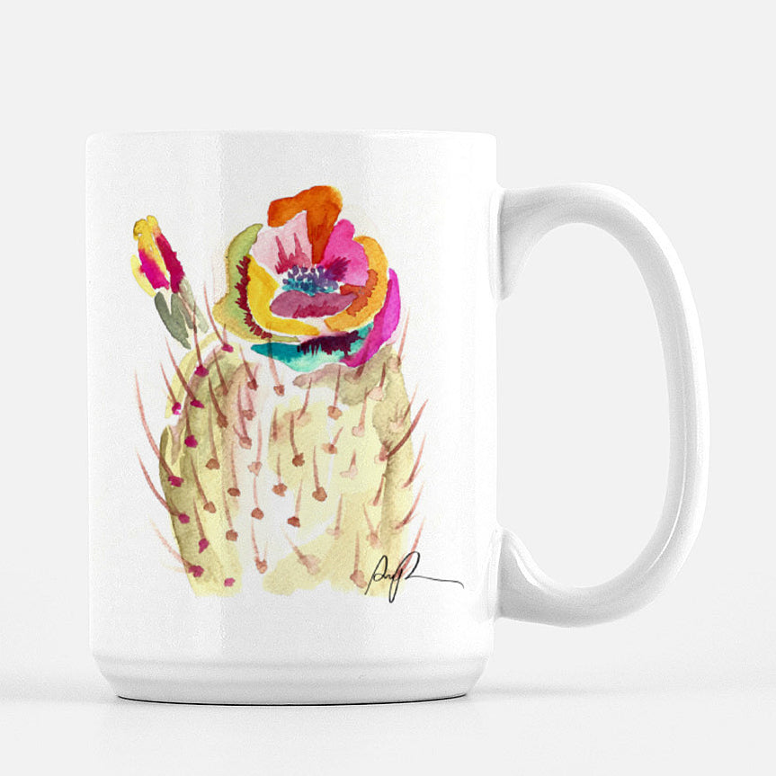 "Technicolor Bloom" Ceramic Mug
