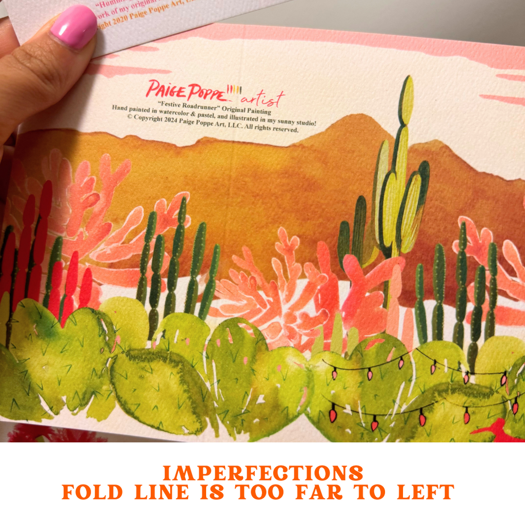 Set of 3 - Imperfect Fold Greeting Cards