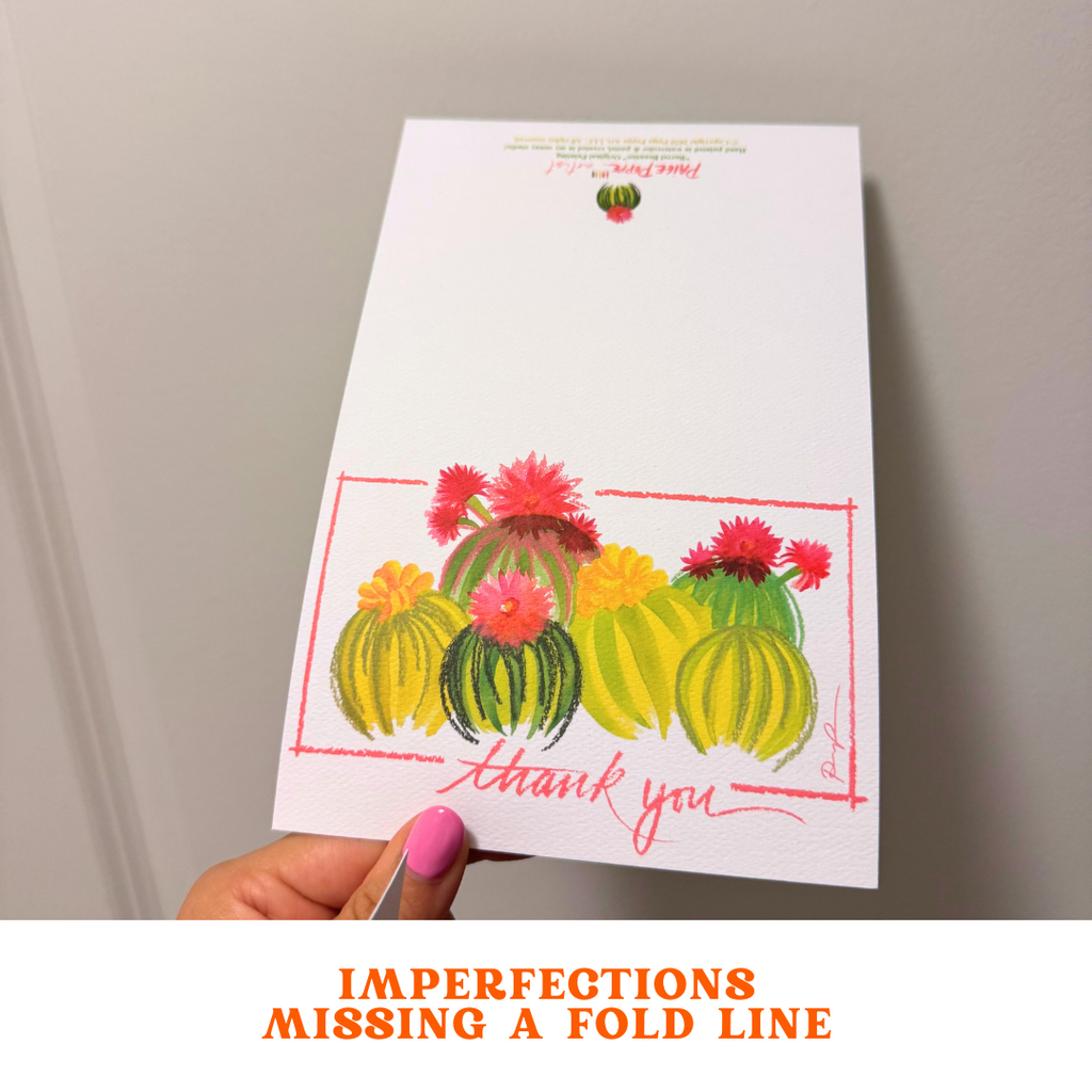 Set of 3 - Imperfect Fold Greeting Cards