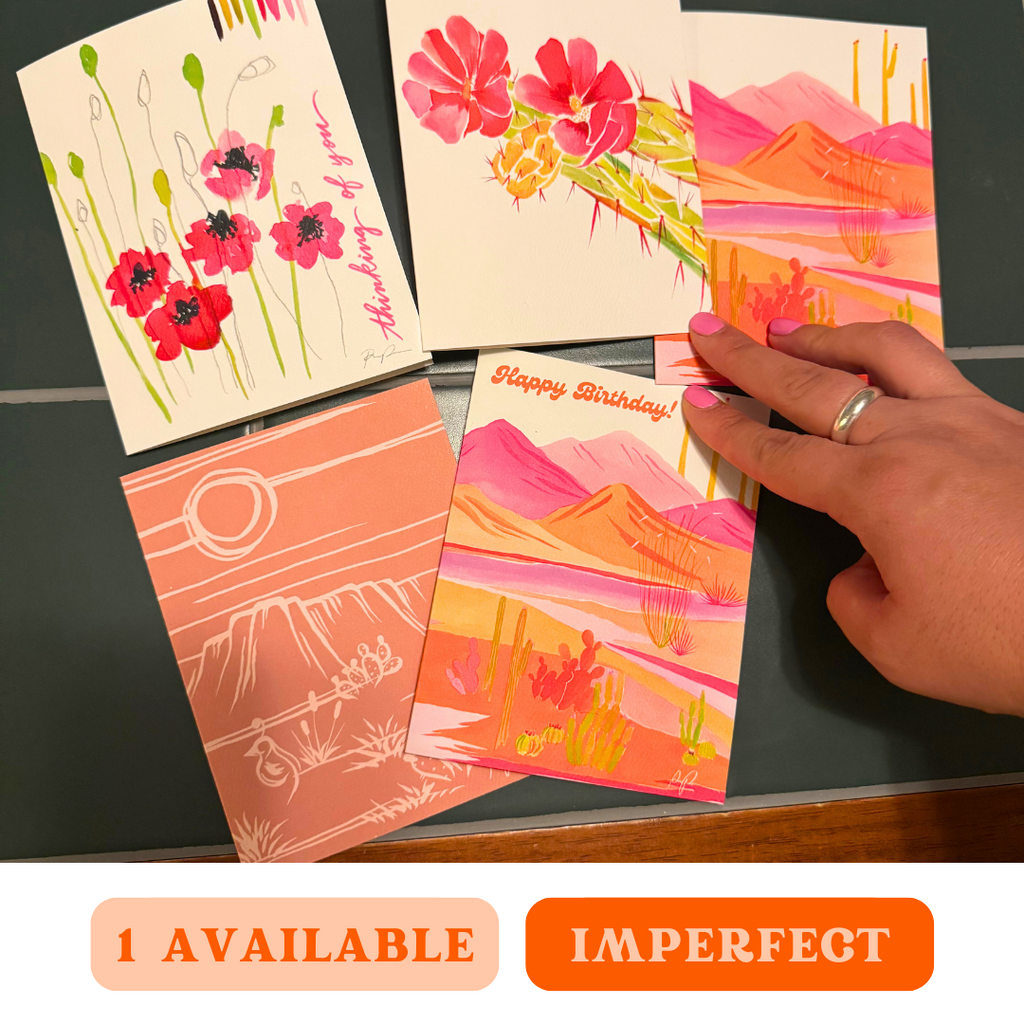 Set of 5 - Imperfect Greeting Cards