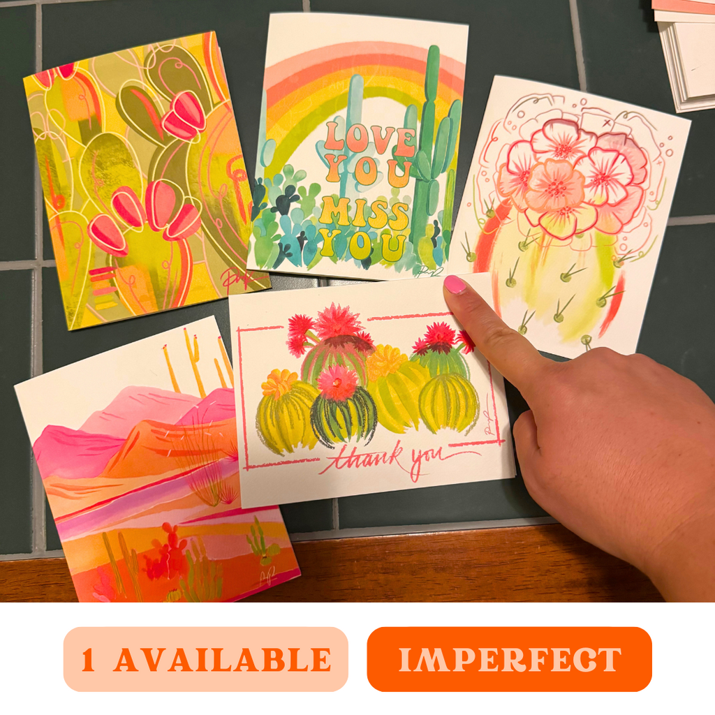 Set of 5 - Imperfect Greeting Cards