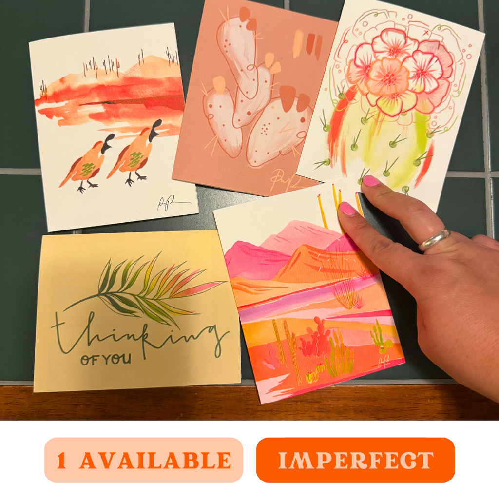 Set of 5 - Imperfect Greeting Cards