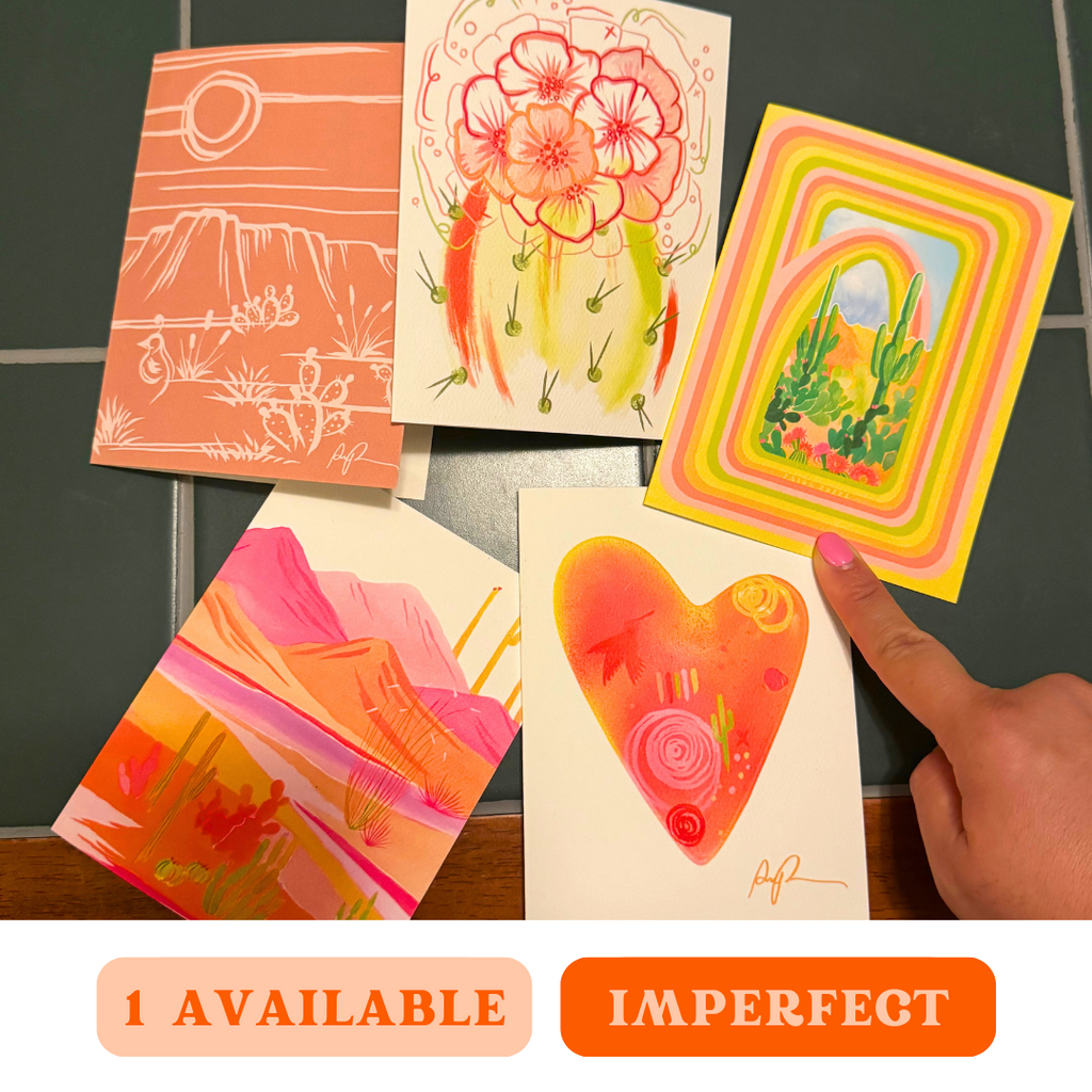 Set of 5 - Imperfect Greeting Cards