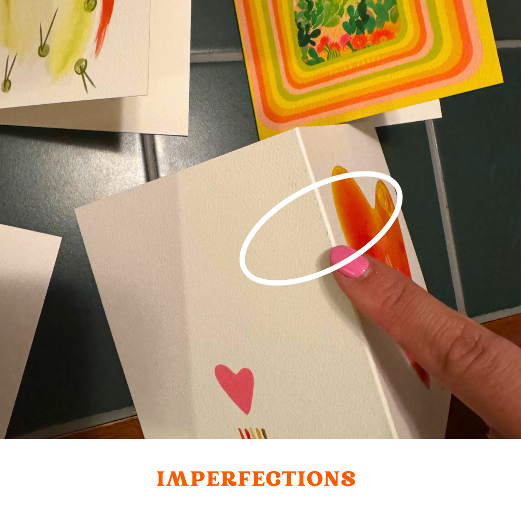 Set of 5 - Imperfect Greeting Cards