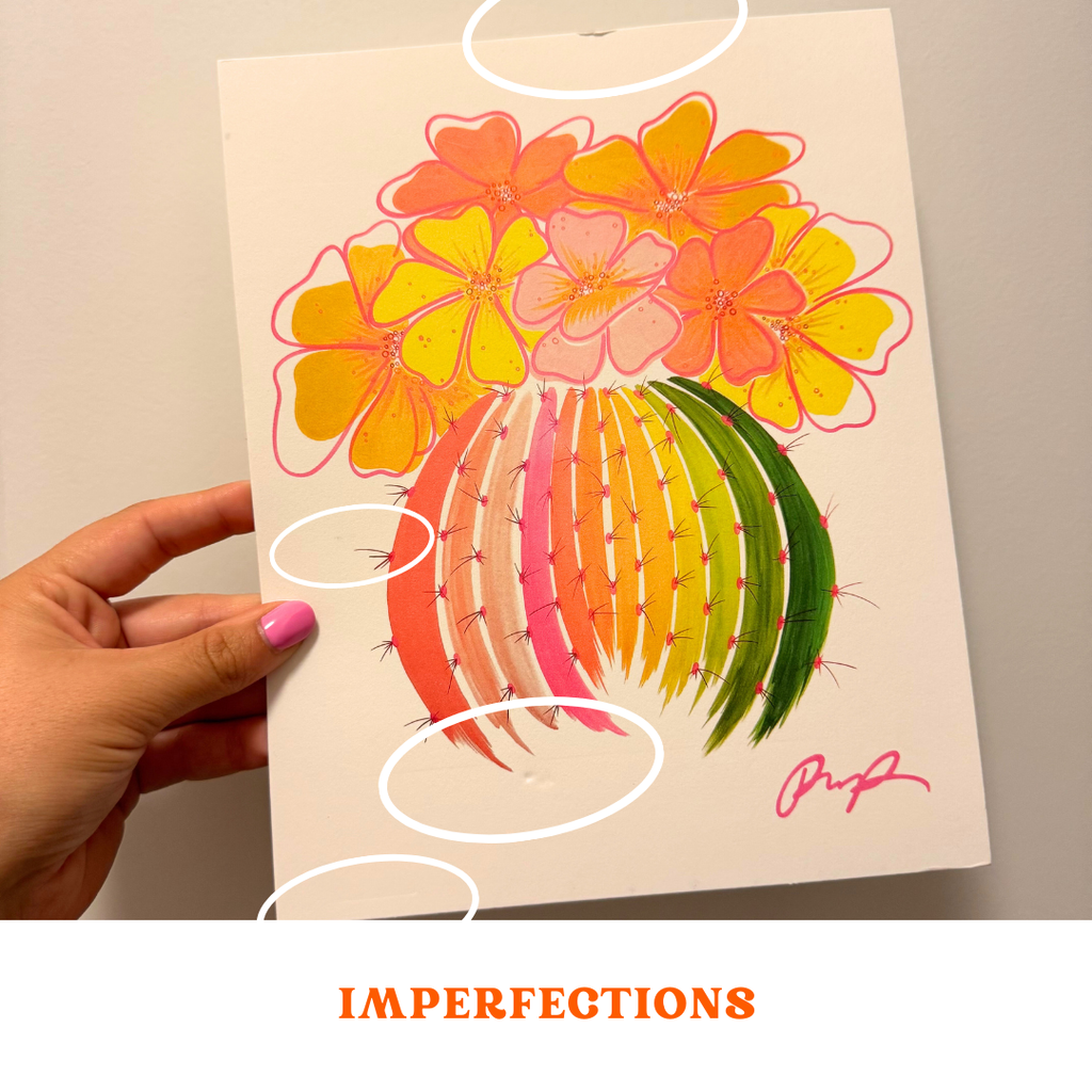 "Bouncing Barrel Blooms" Imperfect, 8x10 Art Print