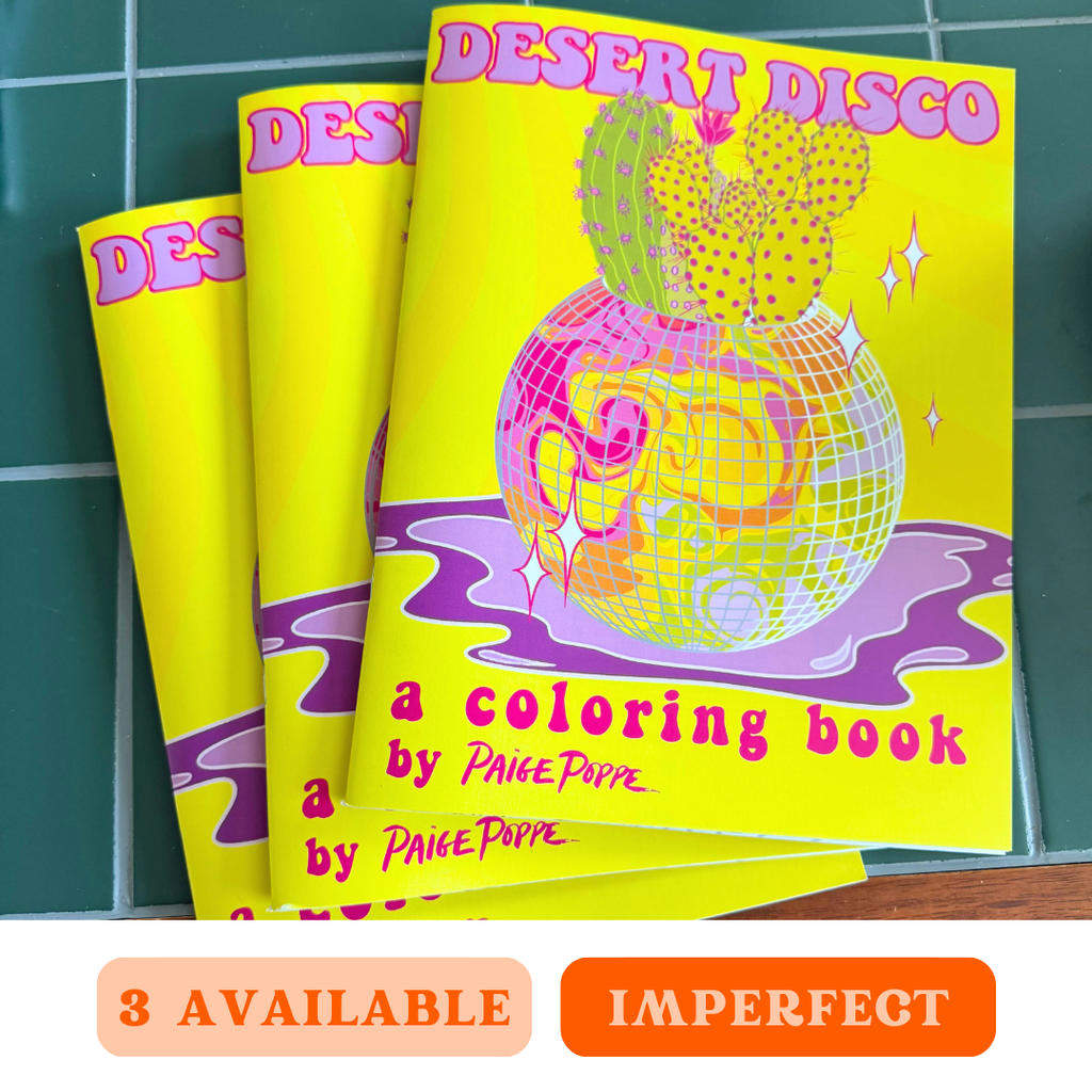 "Desert Disco" Imperfect Coloring Book