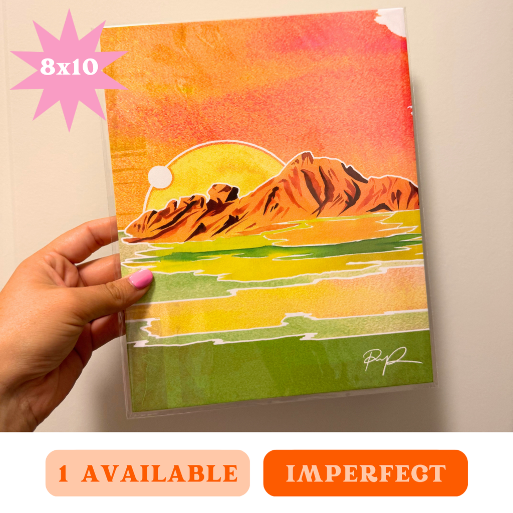 "Camelback Mirage" Imperfect, 8x10 Art Print