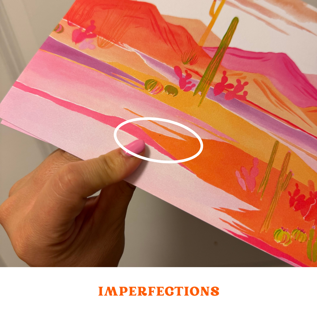 "Groovy Sunset" Imperfect, 8x10 Art Print