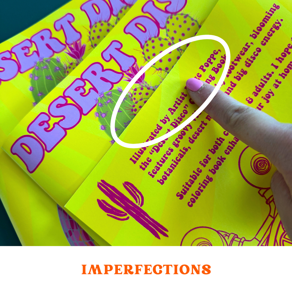 "Desert Disco" Imperfect Coloring Book