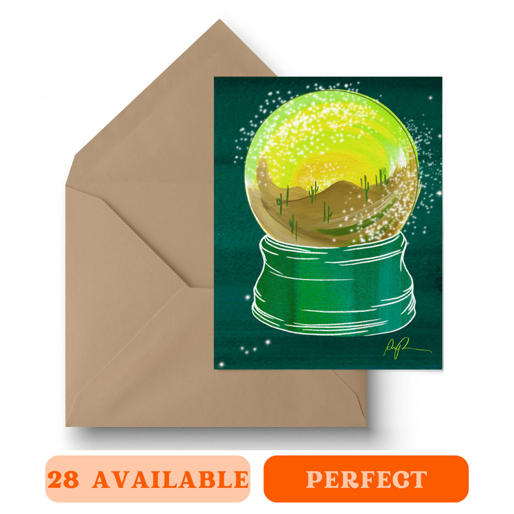 "Desert Snowglobe" Holiday Card