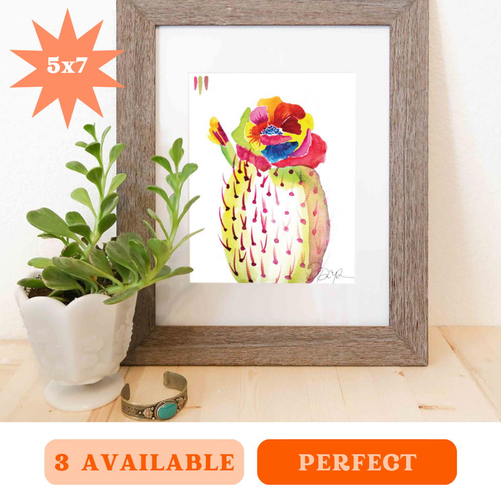 "Rainbow Bloom" 5x7 Art Print