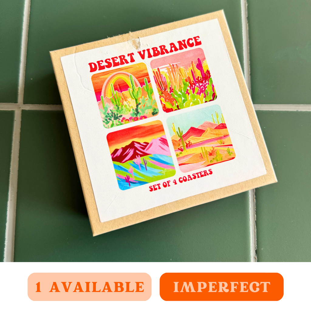 "Desert Vibrance" Imperfect Coaster Set