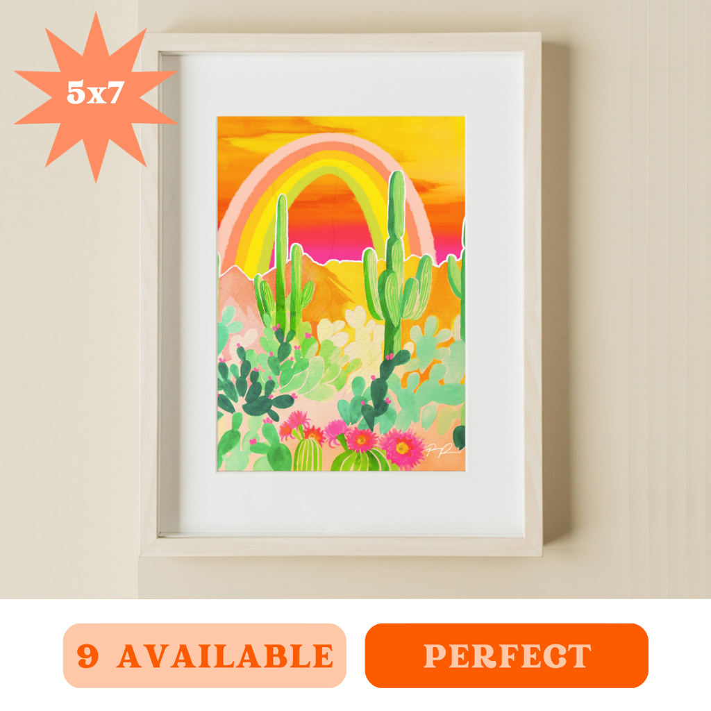 "Desert Rainbow" 5x7 Art Print