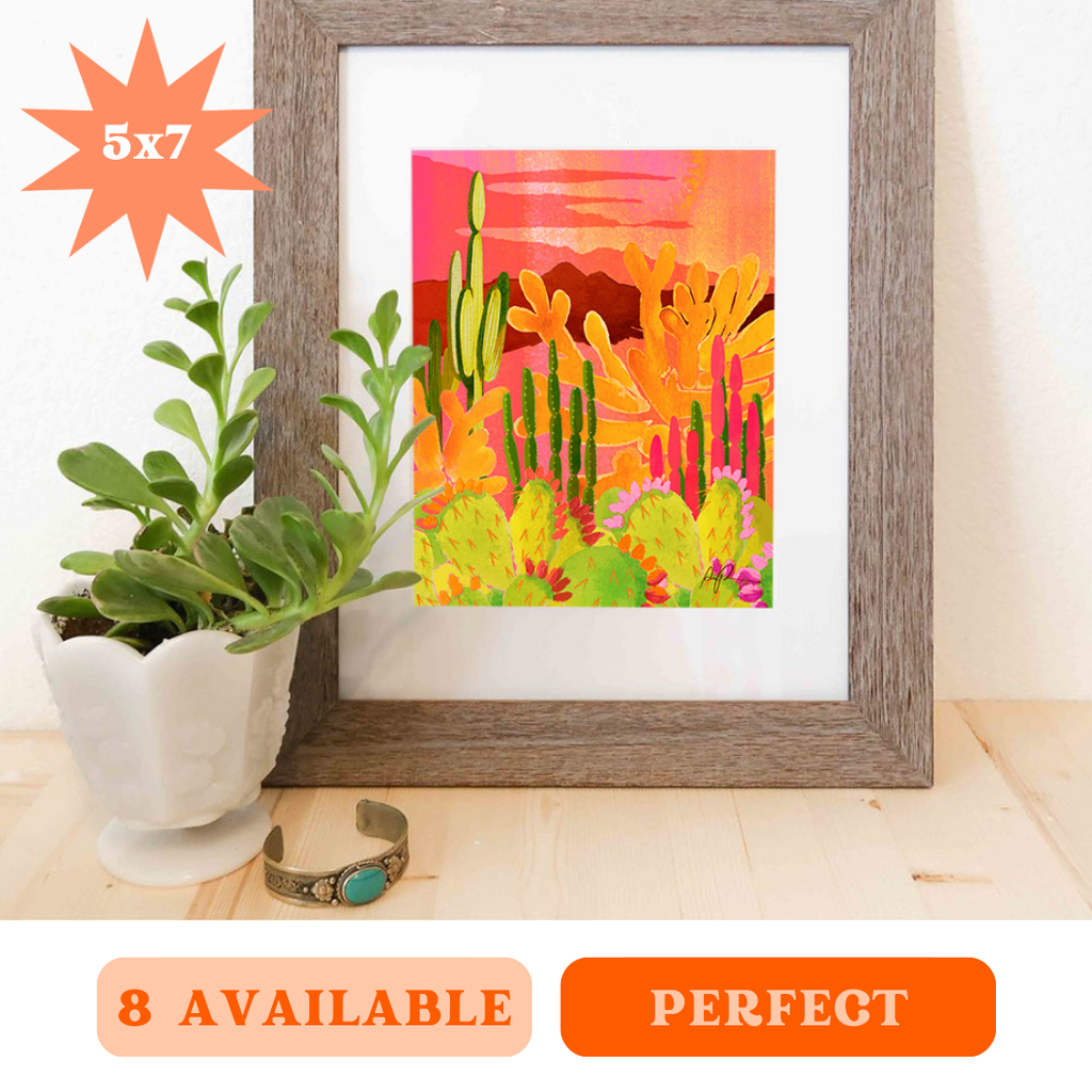 "Glowing Garden" 5x7 Art Print