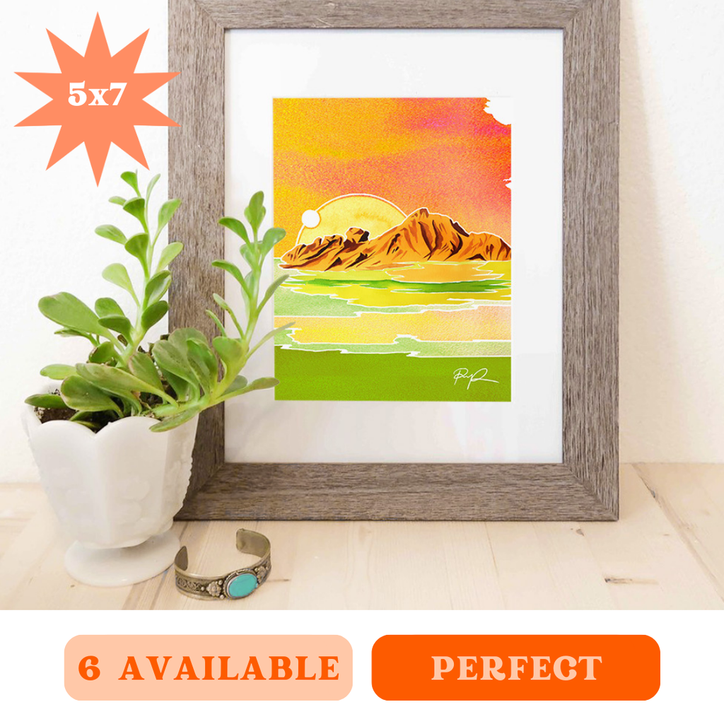 "Camelback Mirage" 5x7 Art Print