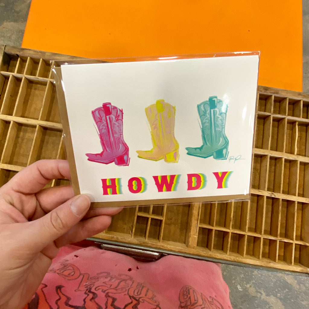 "Howdy Cowgirl" Greeting Card