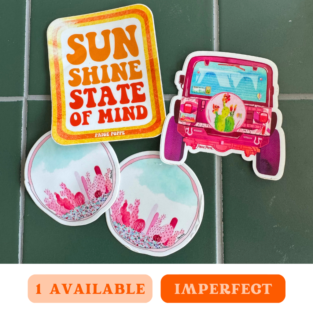 Set of 4 - Imperfect Sticker Pack