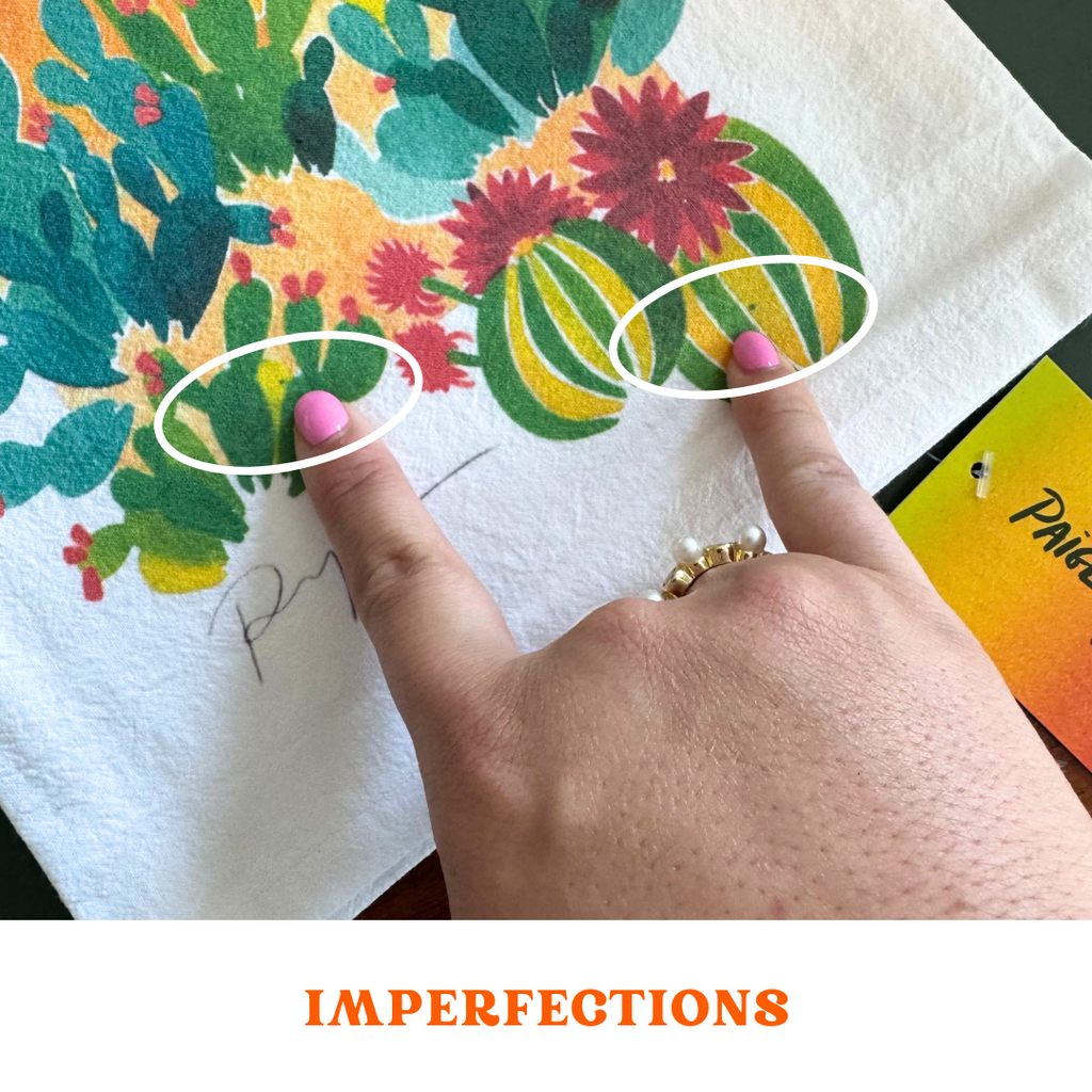 "Desert Sketchbook" Imperfect Tea Towel