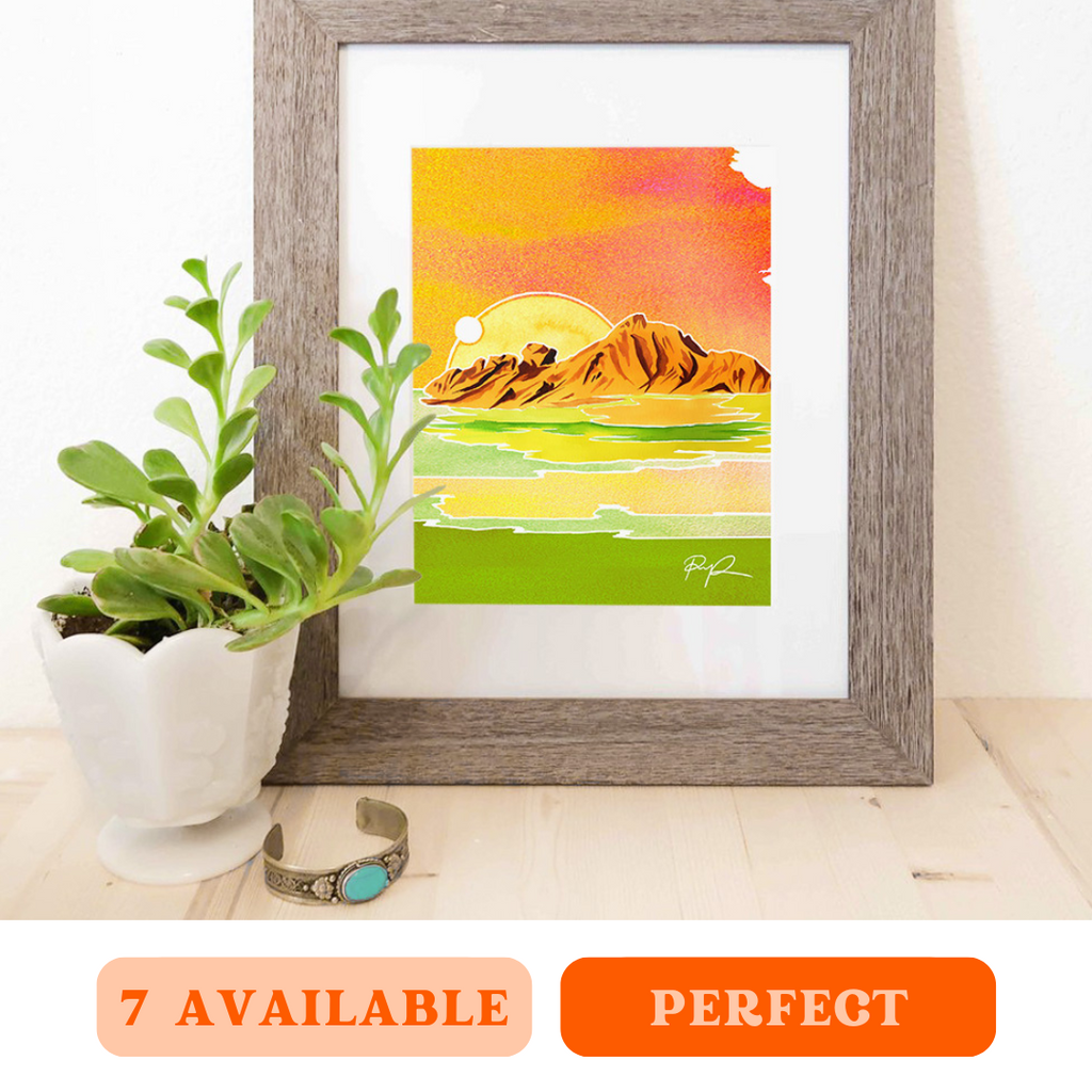"Camelback Mirage" 5x7 Art Print