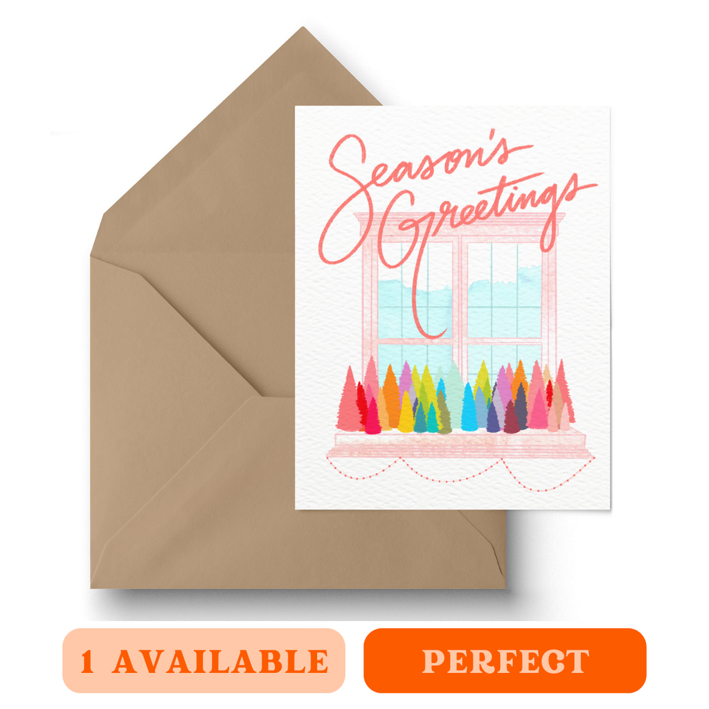 "Technicolor Trees" Holiday Card
