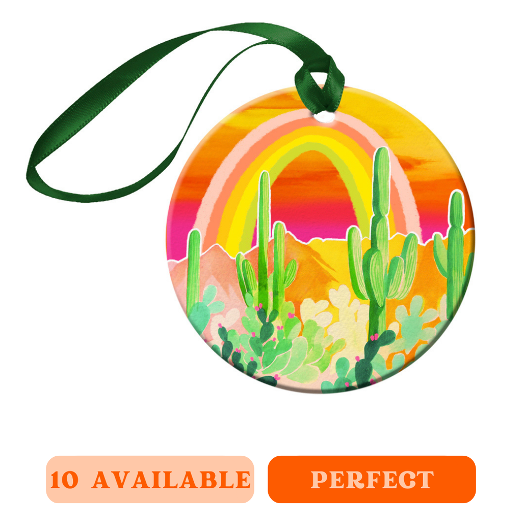 "Desert Rainbow" Boxed Ornament