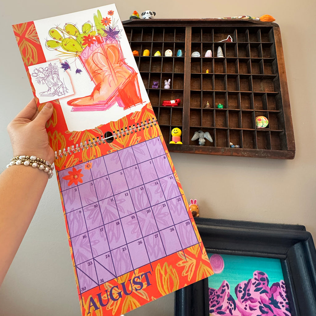 2026 "Cowgirl Kaleidoscope" Wall Calendar