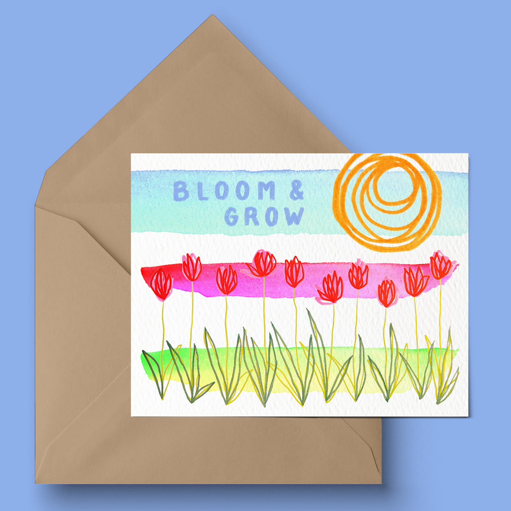 "Bloom & Grow" Greeting Card
