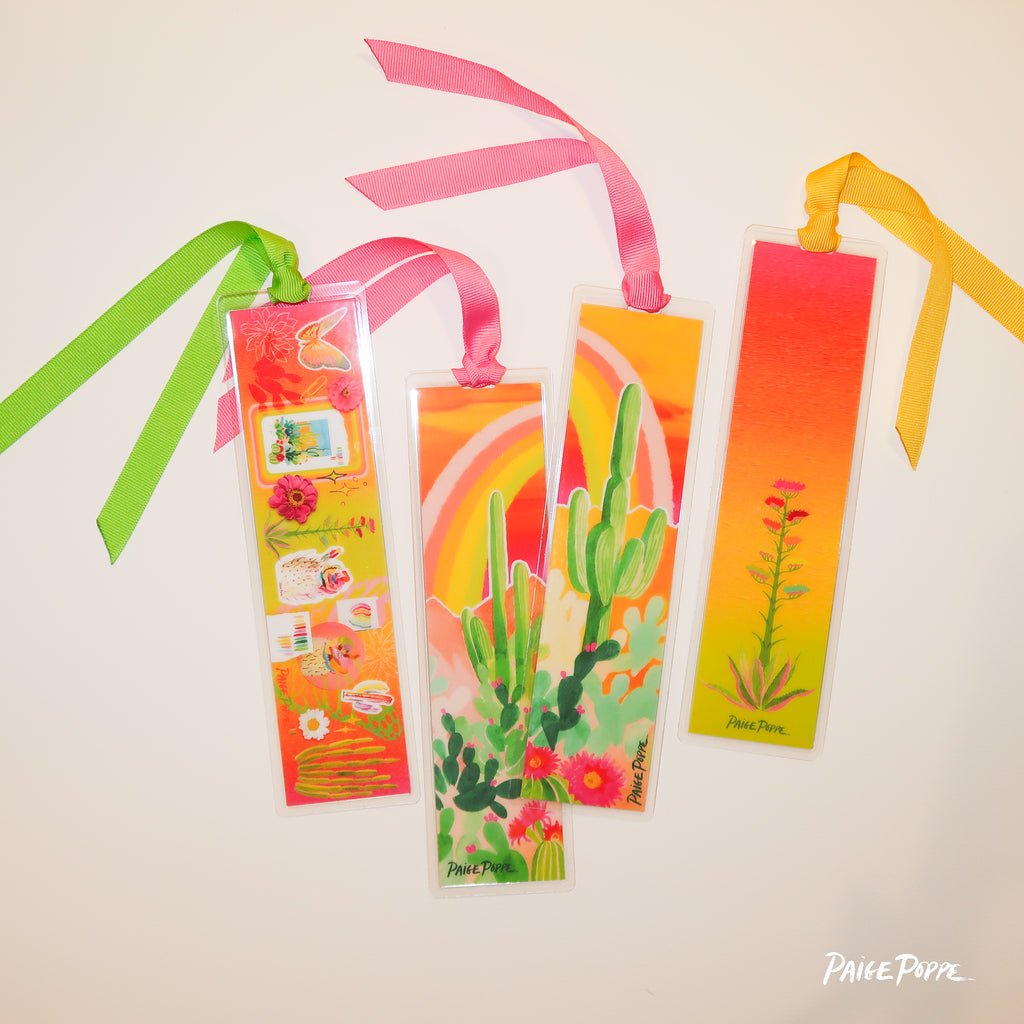 "Desert Rainbow" Ribboned Bookmark