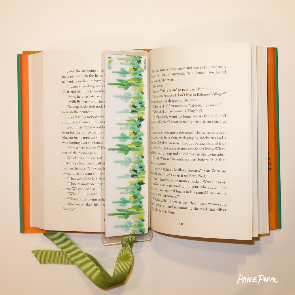 "Emerald Valley" Ribboned Bookmark