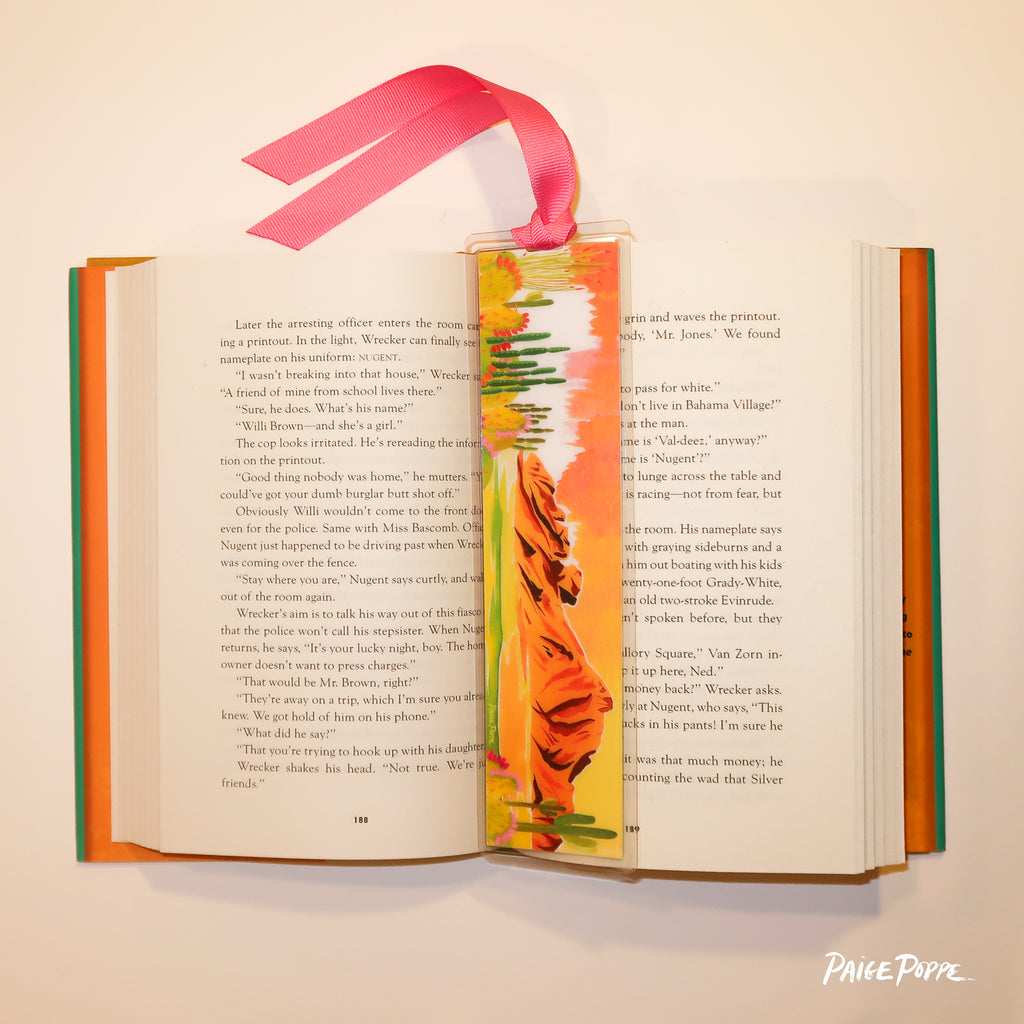 "Camelback Mirage" Ribboned Bookmark