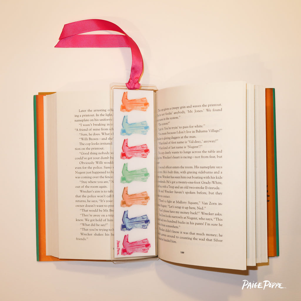 "Cowgirl Kaleidoscope" Ribboned Bookmark