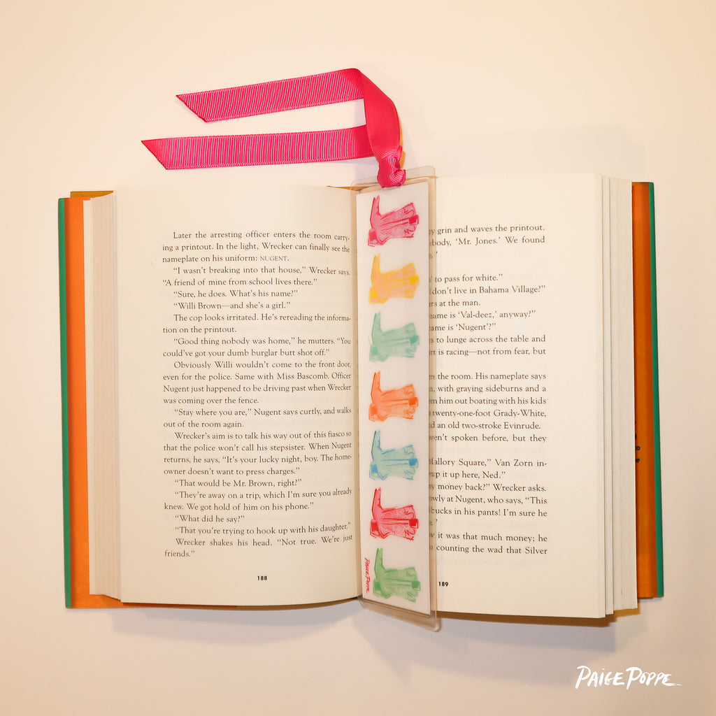 "Cowgirl Kaleidoscope" Ribboned Bookmark