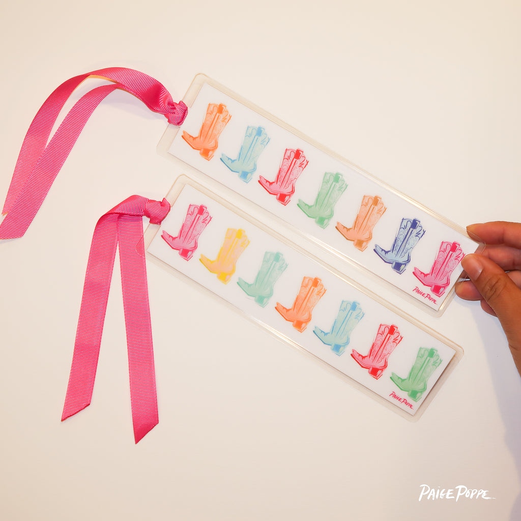 "Cowgirl Kaleidoscope" Ribboned Bookmark