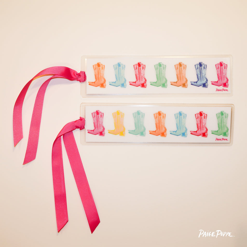 "Cowgirl Kaleidoscope" Ribboned Bookmark