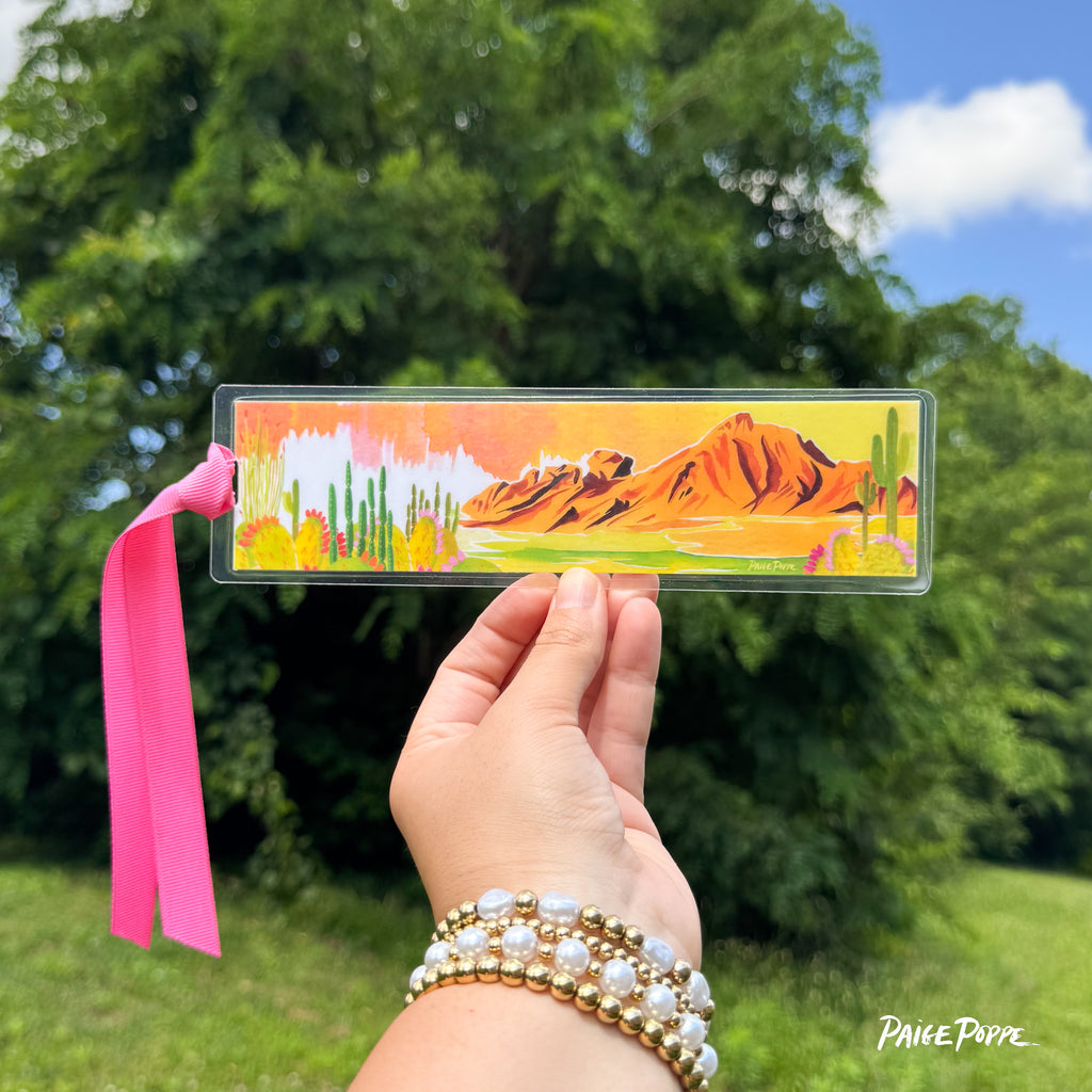 "Camelback Mirage" Ribboned Bookmark