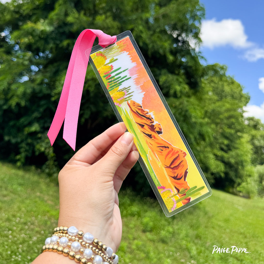 "Camelback Mirage" Ribboned Bookmark